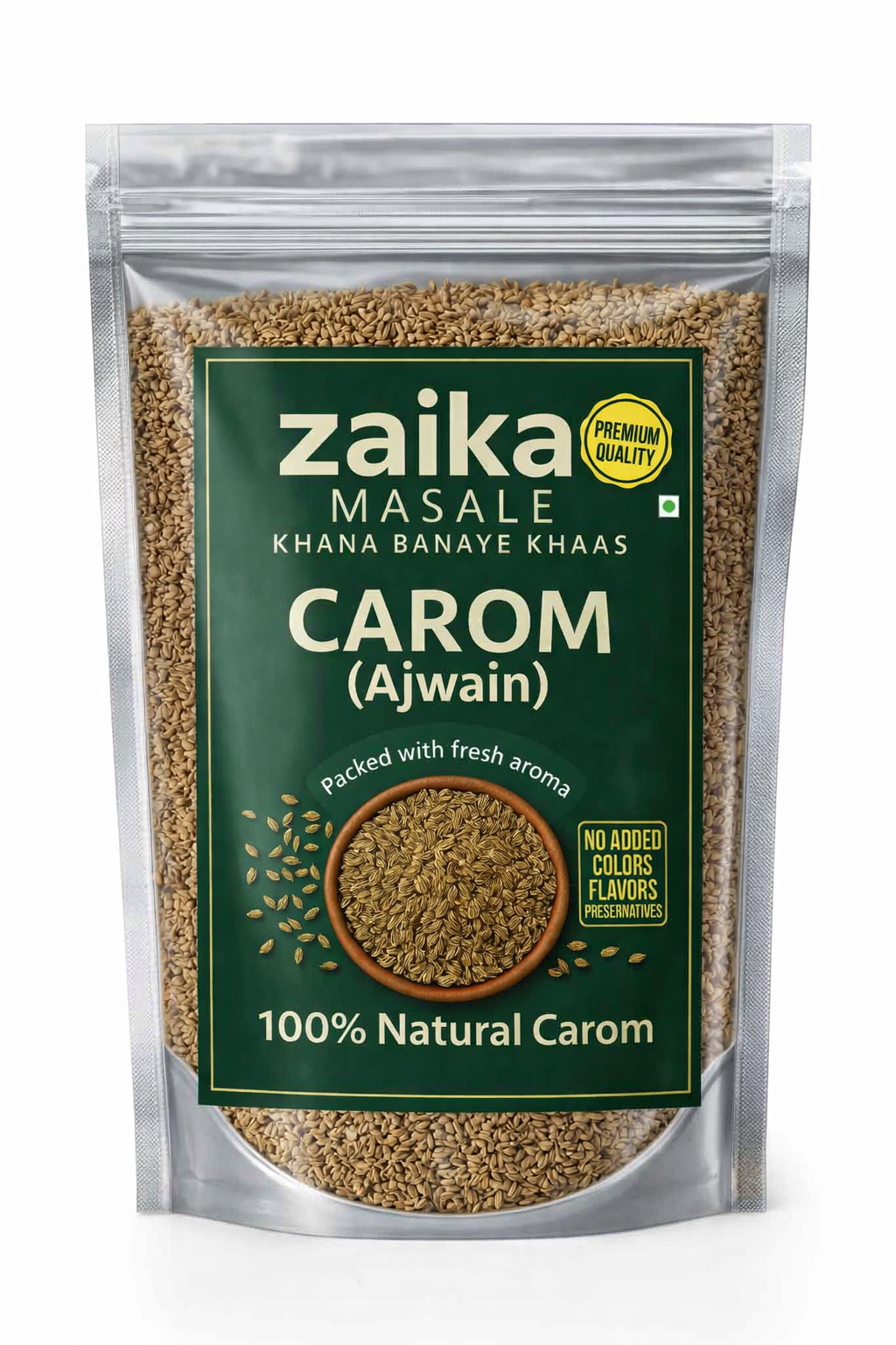Zaika Masale Premium Carom Seeds | Rich Color, Bold Flavor & Authentic Indian Spice