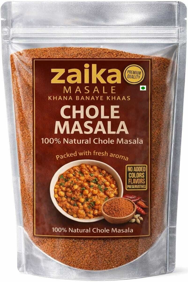 Zaika Masale Premium Chole Masala | Traditional Punjabi Spice Mix for Chole, Chickpeas & North Indian Recipes