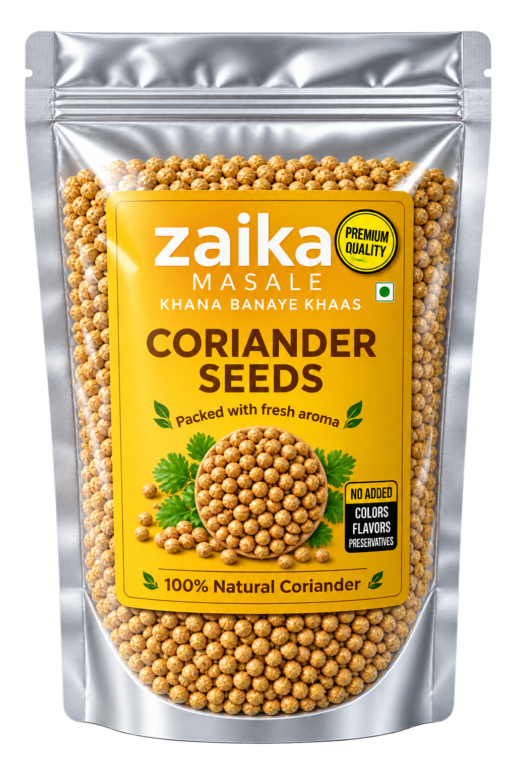 Zaika Masale Premium Coriander Seeds | Rich Color, Bold Flavor & Authentic Indian Spice