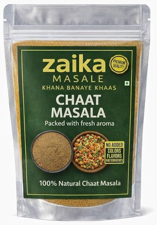 Zaika Masale Premium Chaat Masala | Tangy & Spicy Seasoning for Chaat, Fruits, Snacks & Salads